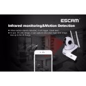 Поворотная WIFI IP камера ESCAM G02 с качеством записи 720P