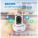 Поворотная WIFI IP камера ESCAM G02 с качеством записи 720P